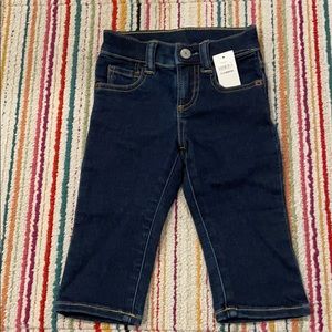 Baby GAP dark wash straight stretchy jeans NWT